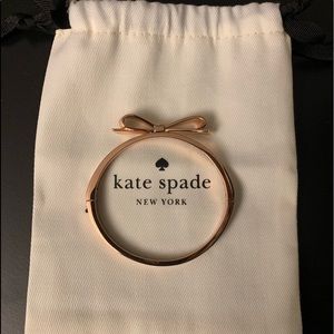 KATE SPADE BOW BRACELET ROSE GOLD LIKE NEW